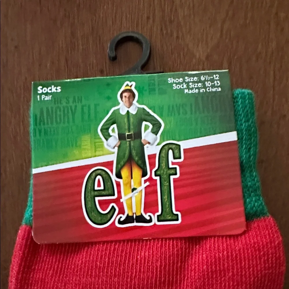 Buddy The ELF Festive Red and Green Casual Socks